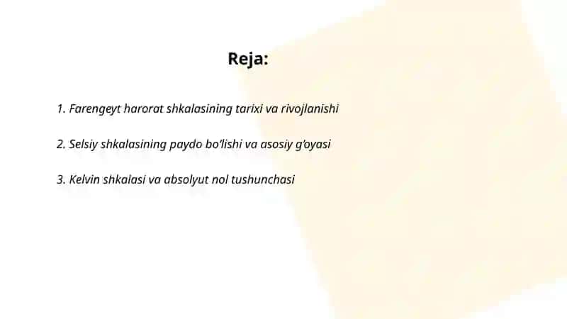 Farengeyt, Selsiy, Kelvin shkalalari 2