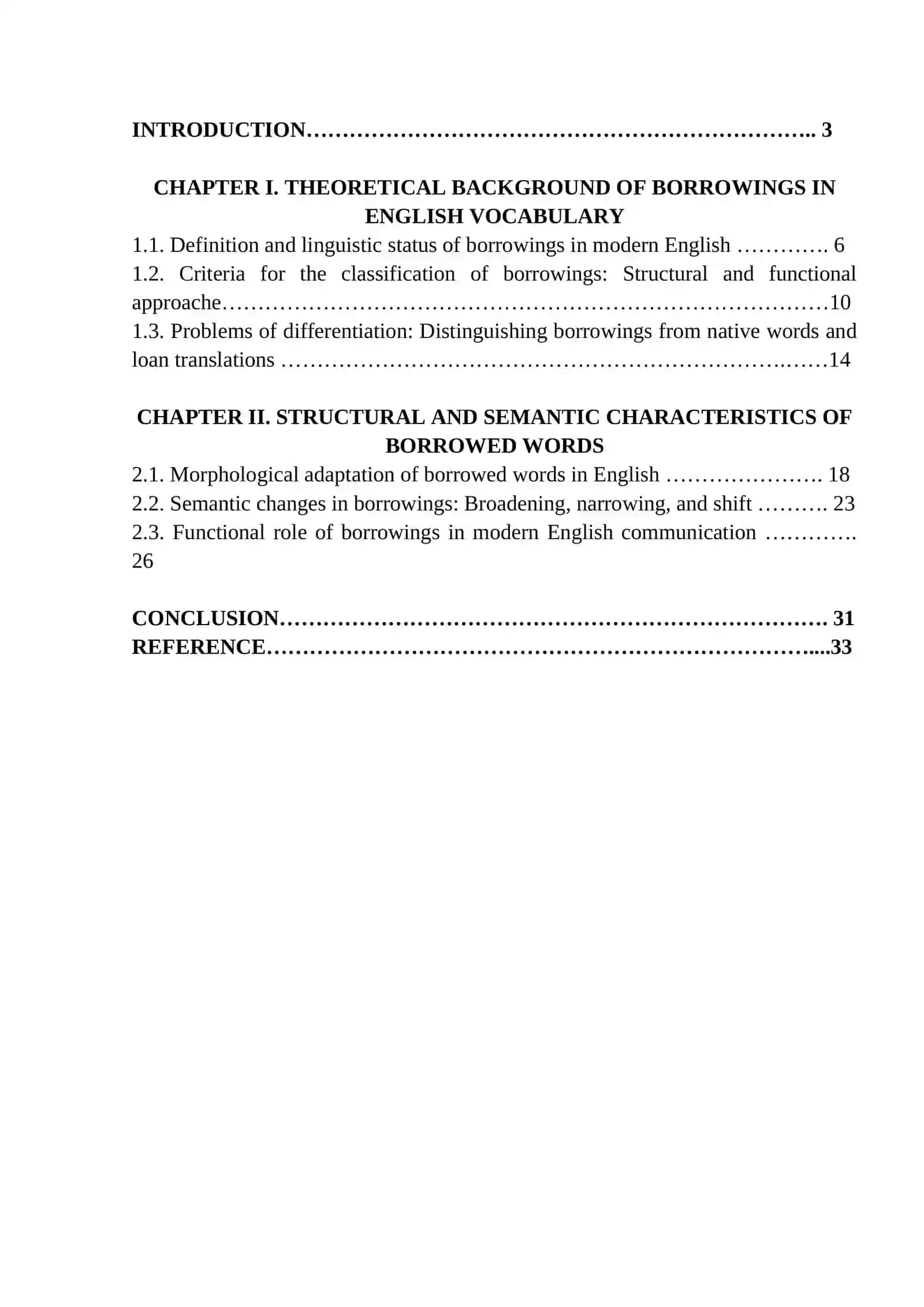 The role of borrowings in the enrichment of English vocabulary 2