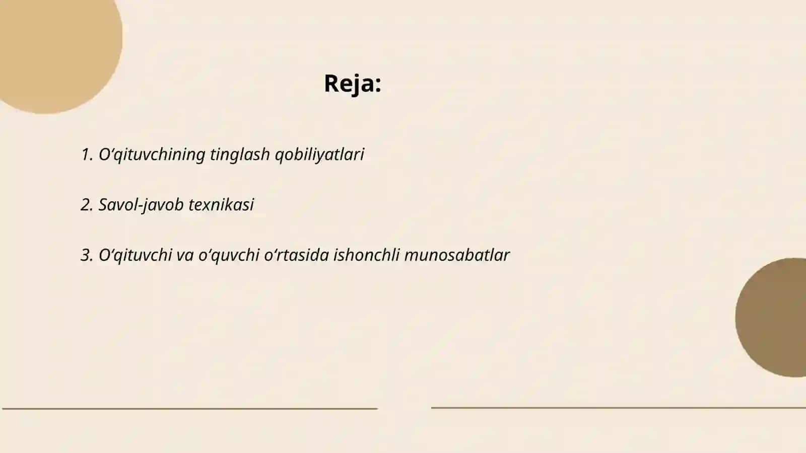 Oʻqituvchining kommunikativ qobiliyati, keys stadi 2