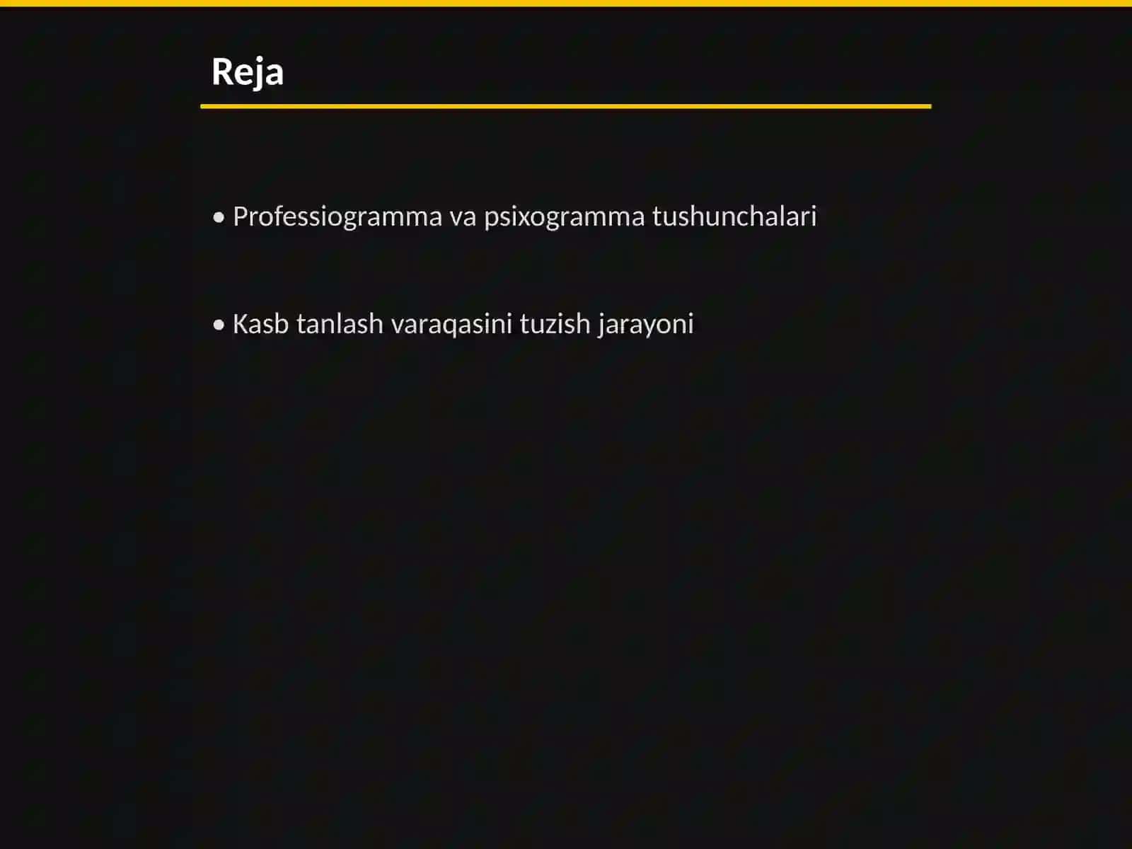 Professiogramma psixogramma kasb tanlash varaqasini tuzish 2