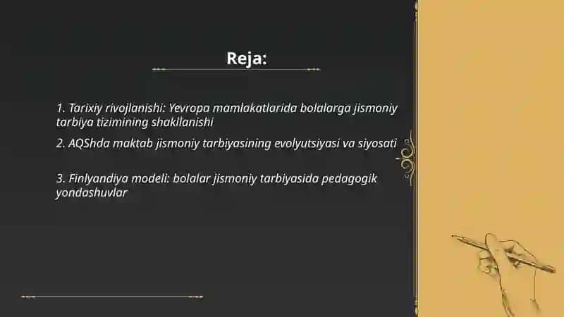Xorijiy davlatlarda bolalarga jismoniy tarbiya berish tizimining rivojlanishi 2