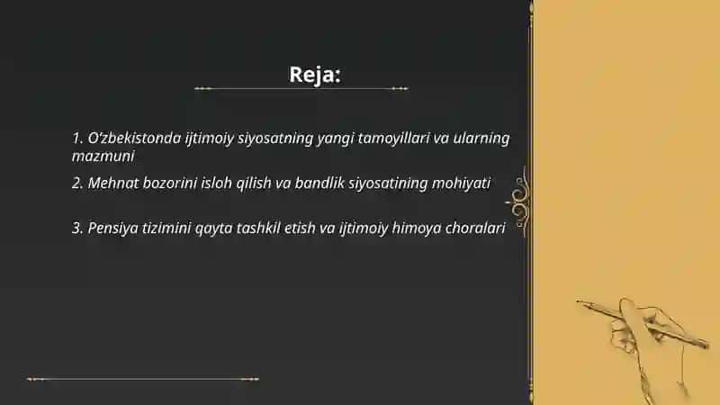 Ozbekistonda Ijtimoiy Sohada Amalga Oshirilayotgan O'zgarishlar Mazmuni va Mohiyati 2