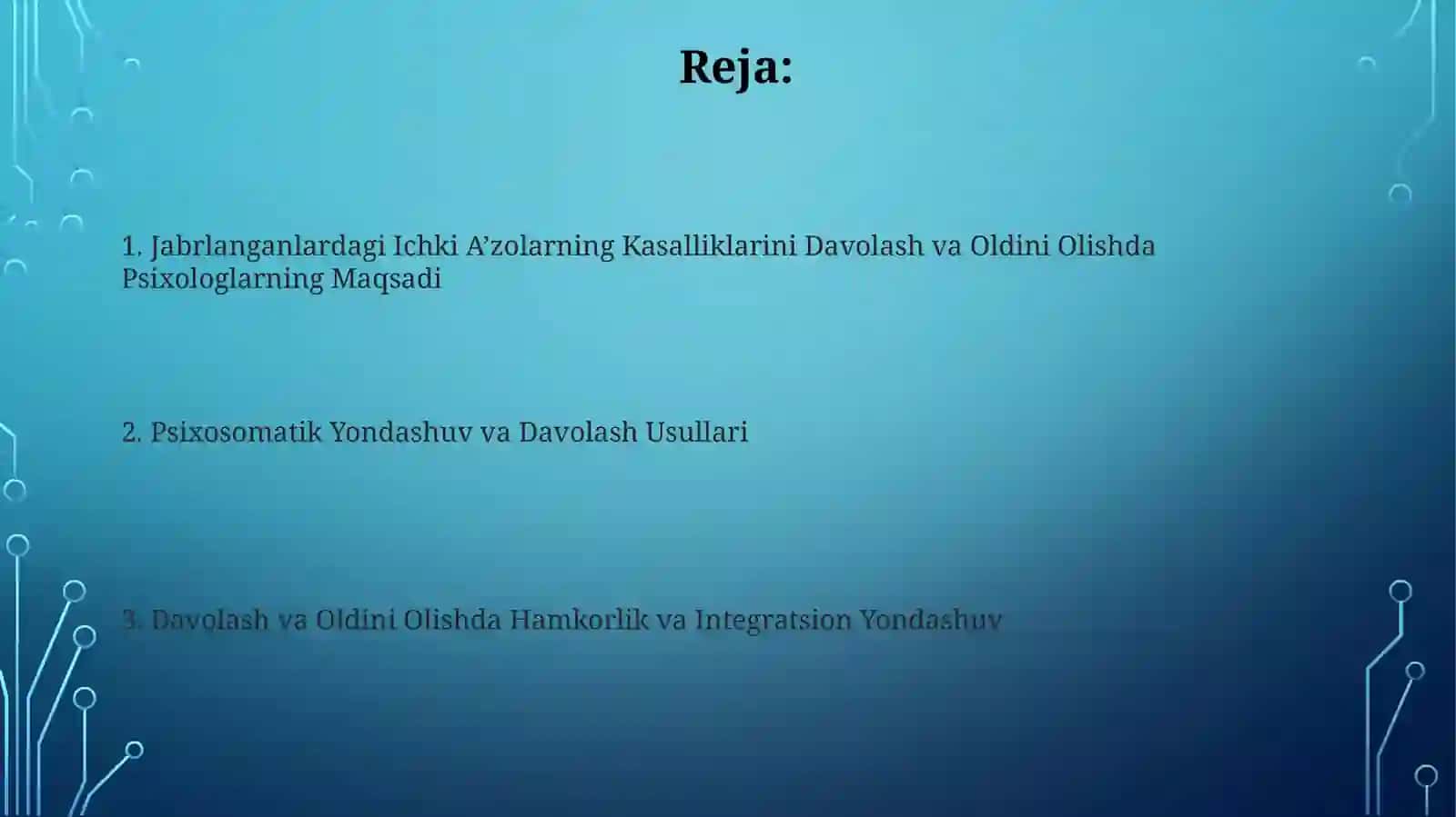 Jabrlanganlardagi Ichki A’zolarning Kasalliklarini Davolash va Oldini Olishda Psixologlarning Maqsadi 2