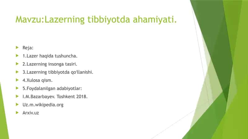 Lazerning Tibbiyotdagi Ahamiyati 2
