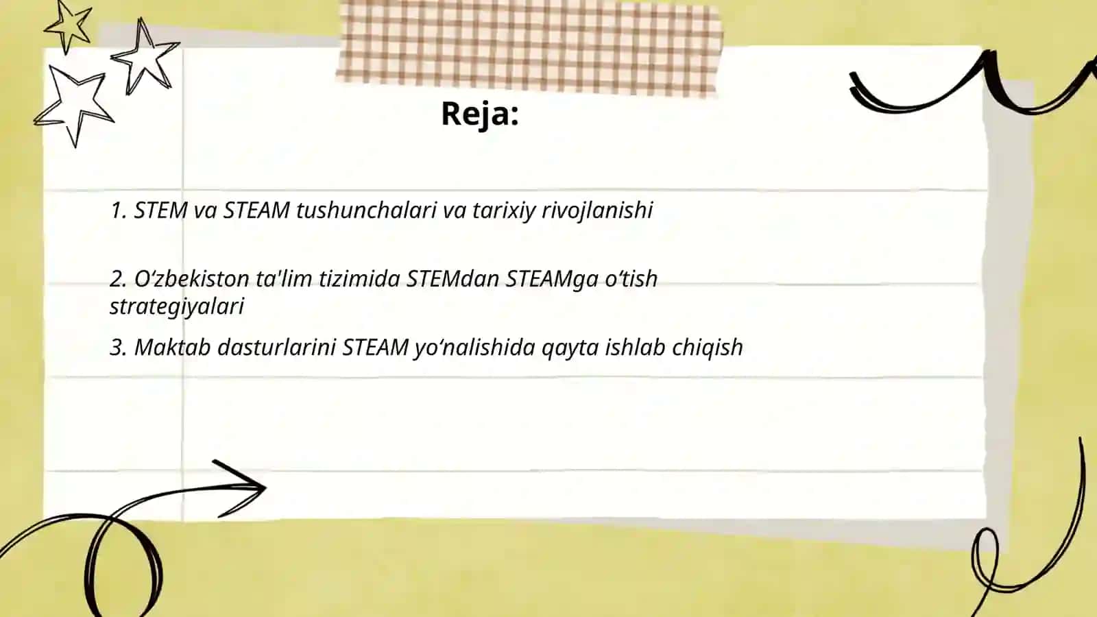 STEM va STEAM ning rivojlanish Stem VA STEAM ga AYLANISH TAKOMILLASHTIRISH 2