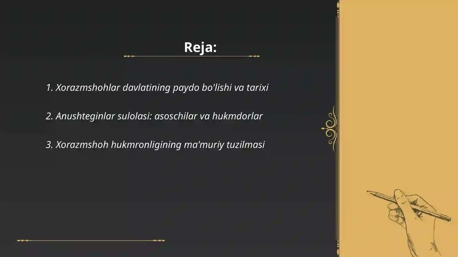 Xorazmshohlar Davlati Tarixi 2