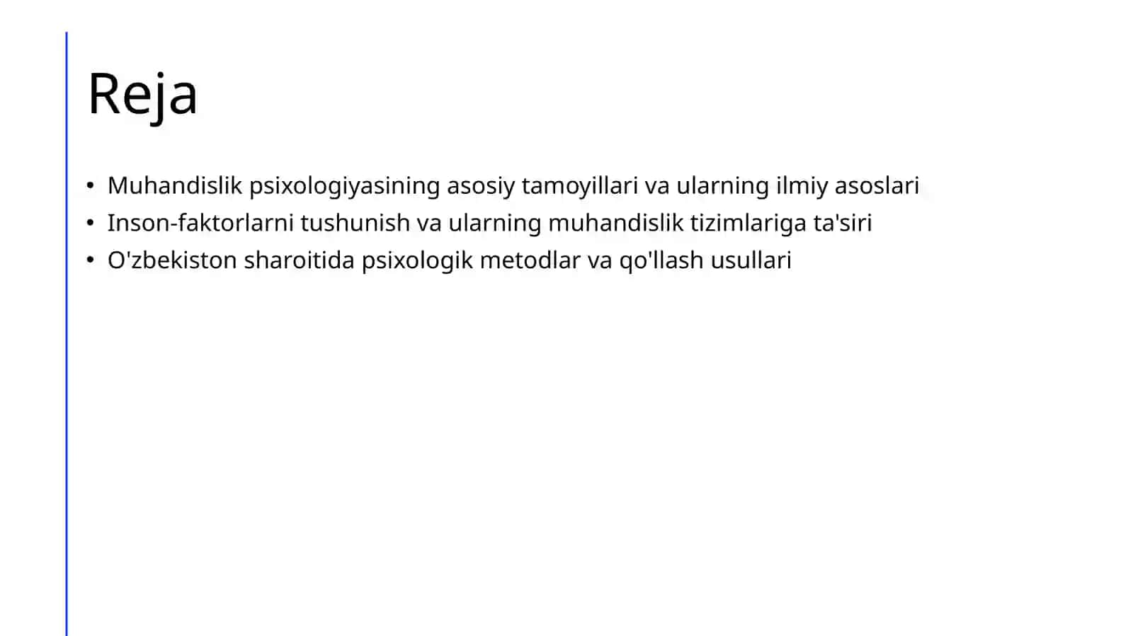 Muhandislik psixologiyasining tamoyillari va metodologik asoslari 2