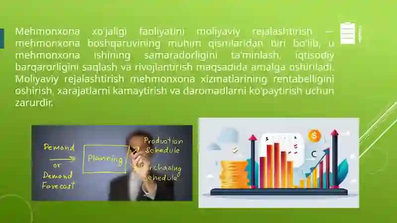 Mehmonxona xo'jaligi faoliyatini moliyaviy rejalashtirish 2