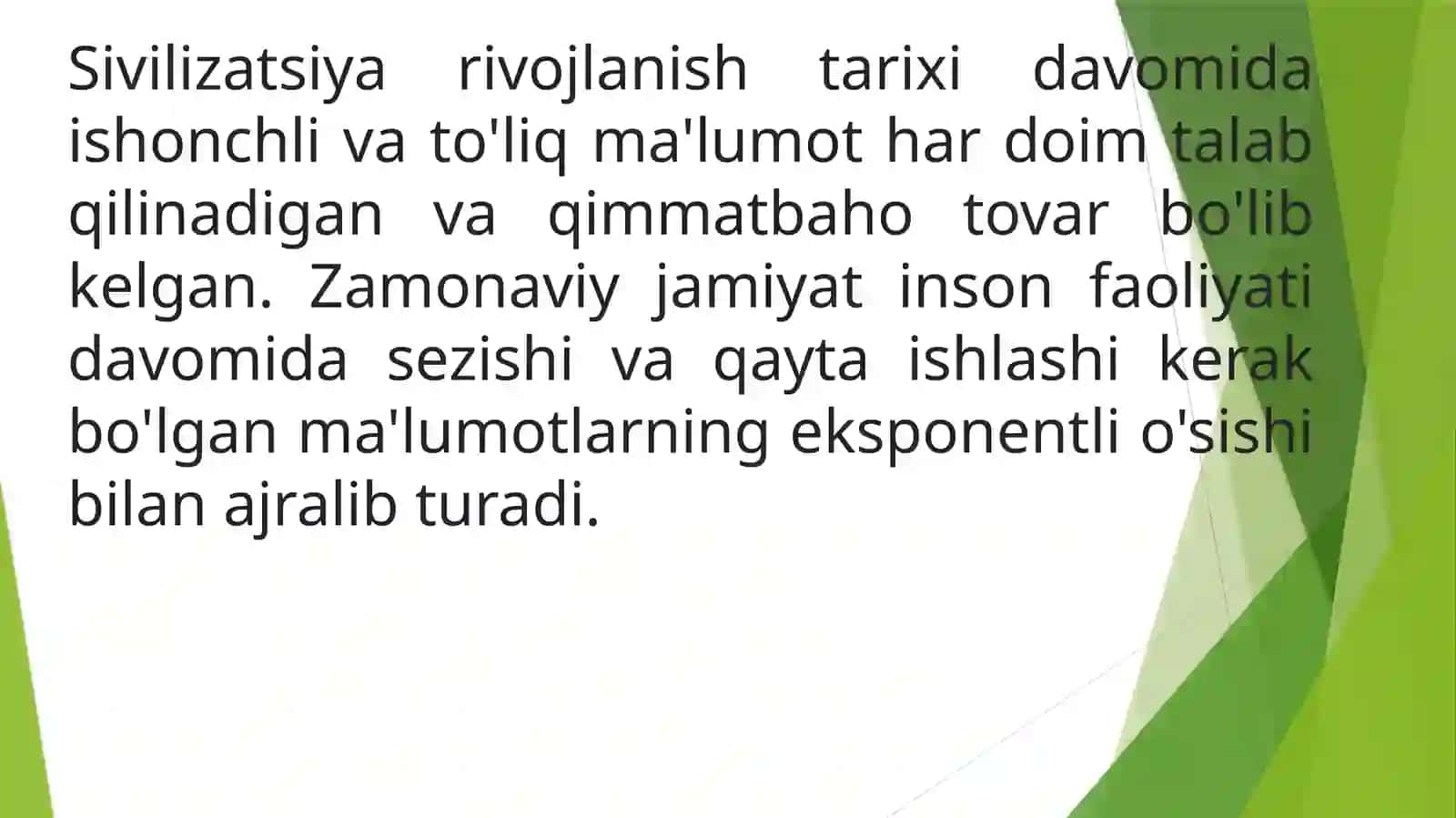 Axborot-kommunikasiya texnologiyalari xavfsizligi va axborot tahdidlarining manbalari 2