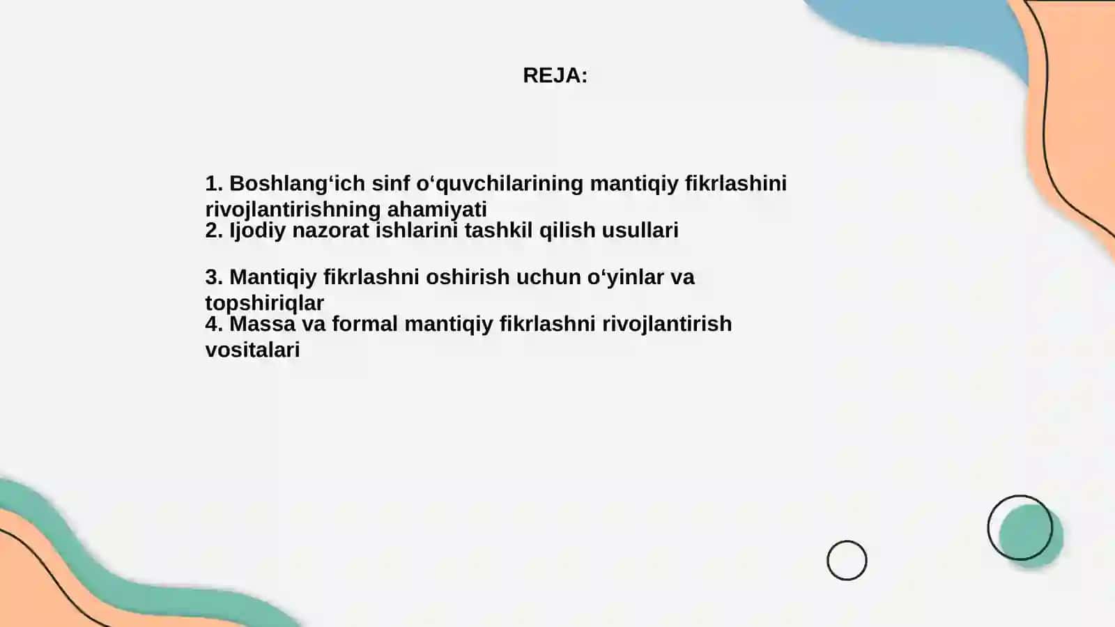 Boshlangʻich sinf oʻquvchilarining mantiqiy fikrlashini oʻstirish 2