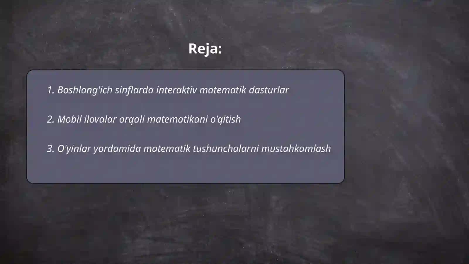 Boshlang’ich sinflarda zamonaviy dasturlar orqali matematikani o’zlashtirish 2