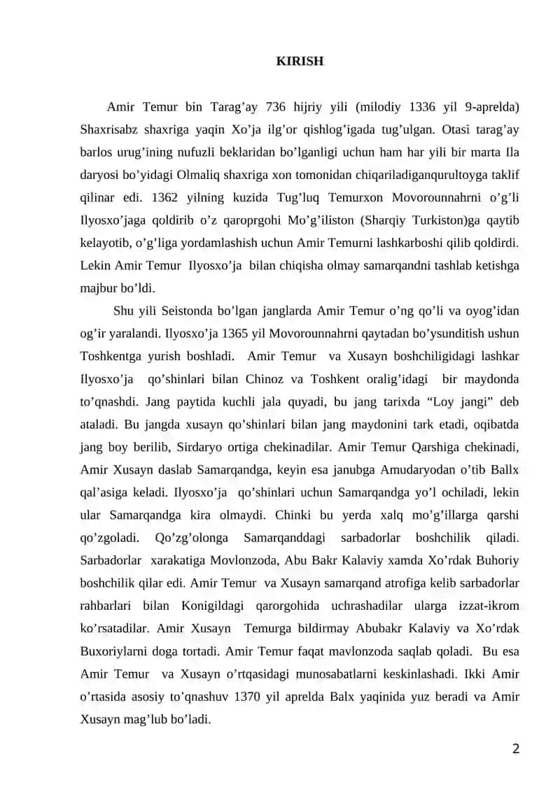 AMIR TEMUR VATEMURIYLAR SULOLASI DAVRIDA OILA TARBIYASI 2
