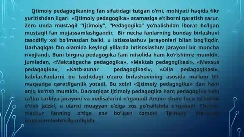 Ijtimoiy pedagogikada ishontirish metodi 2