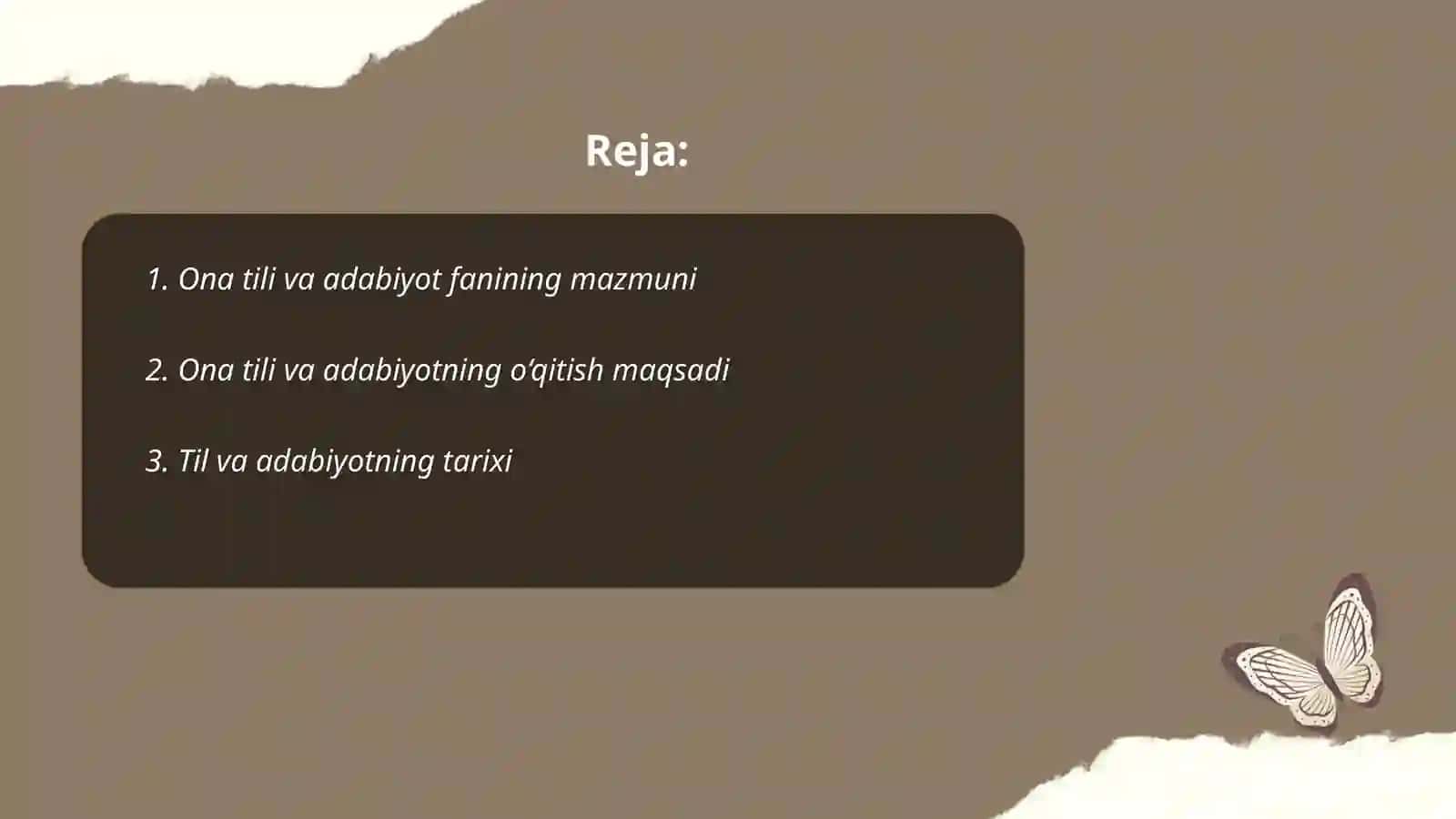 Ona tili adabiyot faniga kirish va uning bo‘limlari 2