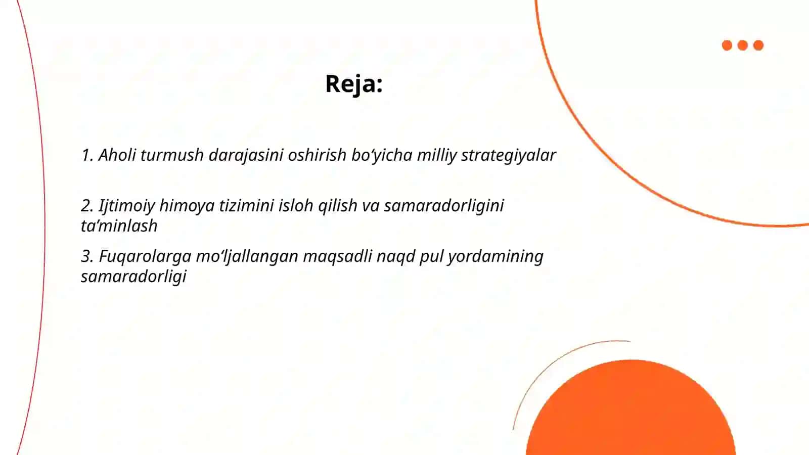 Aholi turmush daraiasi, itimoiy rivojlanish, ijtimoiy himoya va fuqarolarni ijtimoiy qo’llab-quvvatlash 2