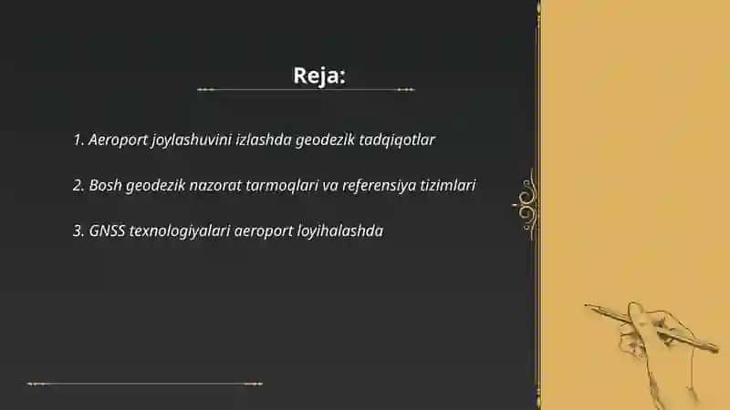 Aeroportlar geodezik ishlar 2
