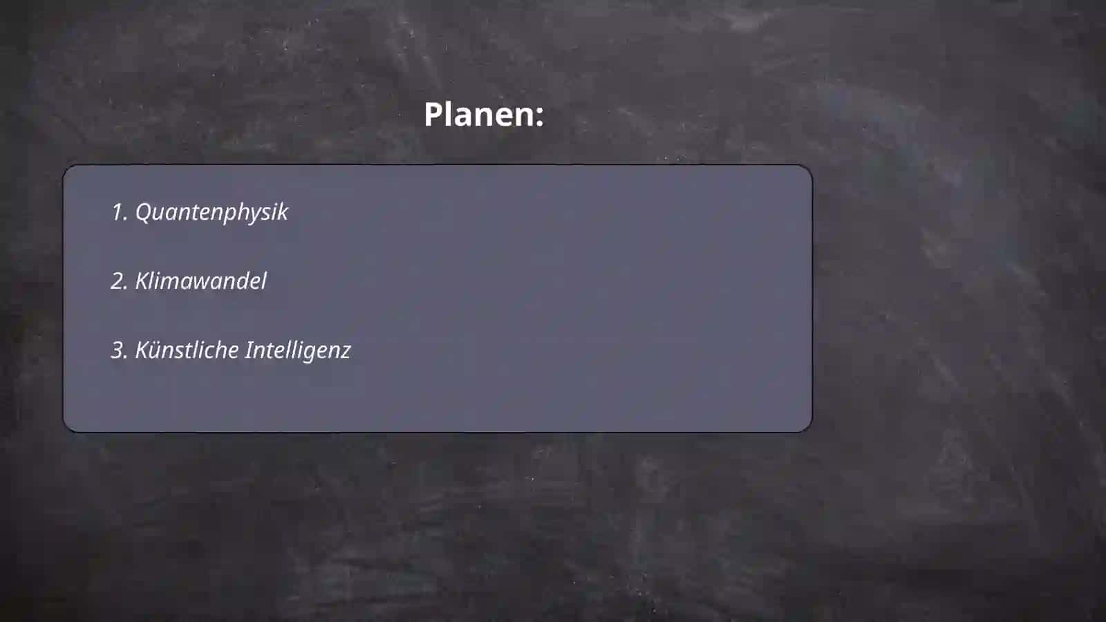 Wissenschaft 2