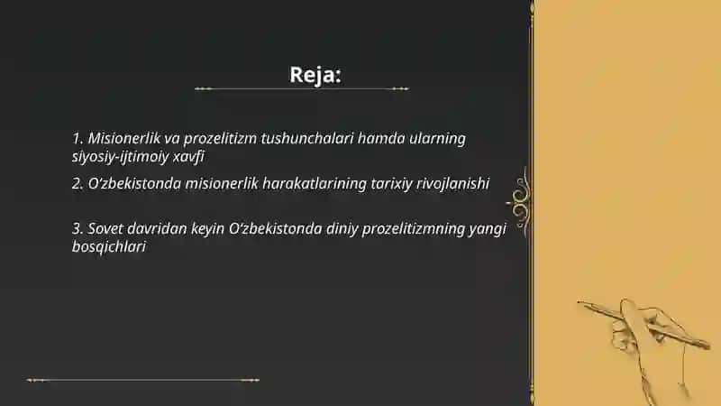Misionerlik va prozelitizmning siyosiy ijtimoiy xavfi 2