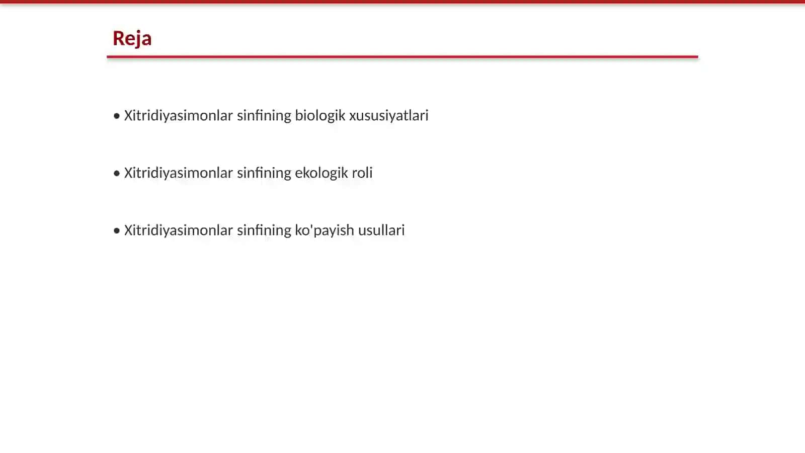 Xitridiyasimonlar sinfining umumiy xarakteristika ko'payish usullari 2