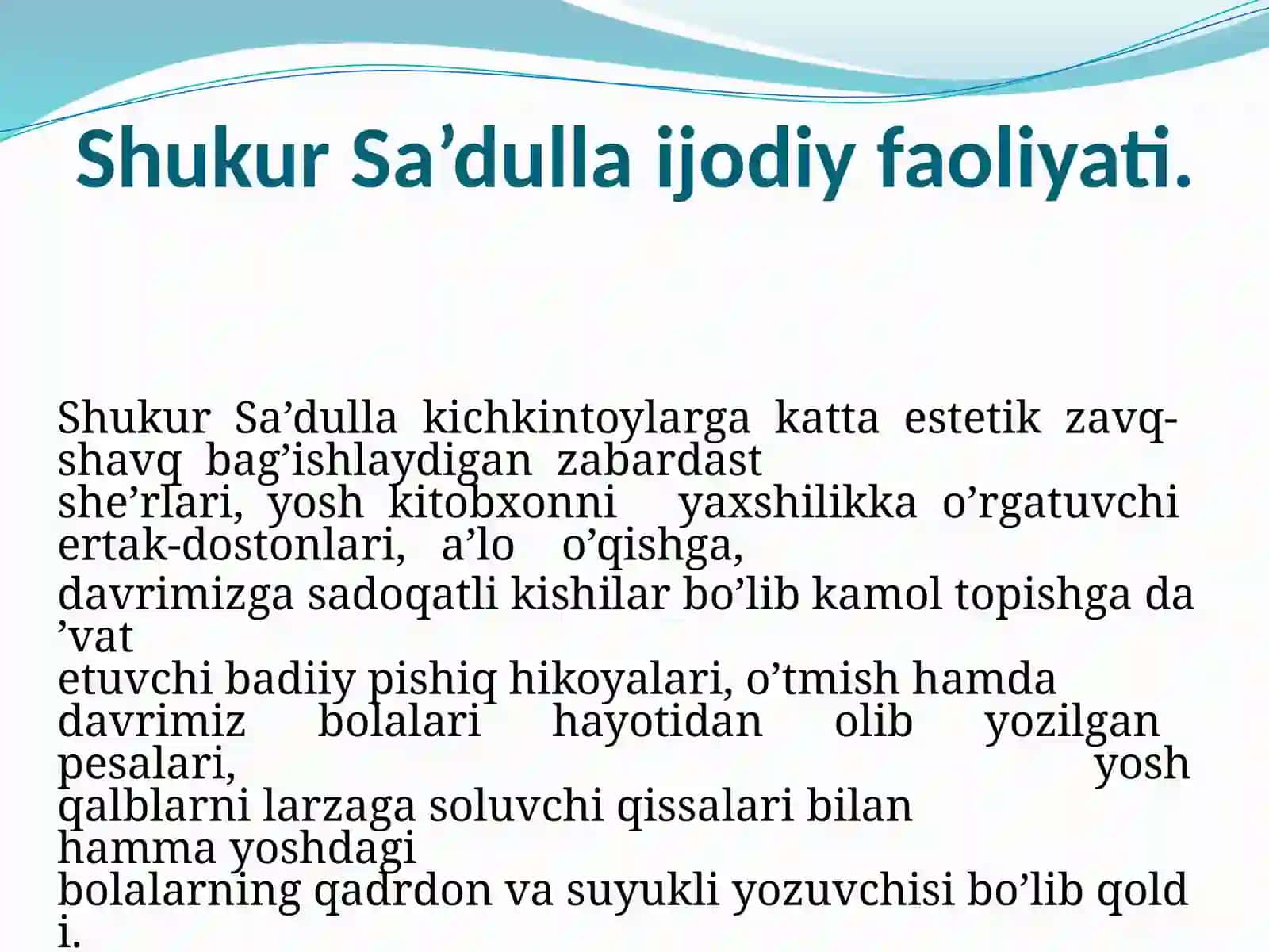 Shukur Sa’dulla 2