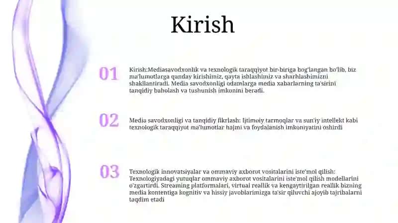 Mediasavodxonlik Va Texnologiyalarning Rivojlanishi 2