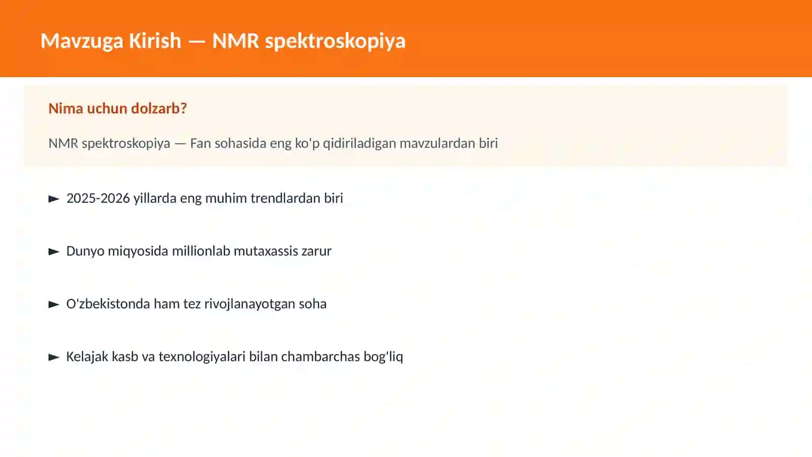 NMR spektroskopiya 2