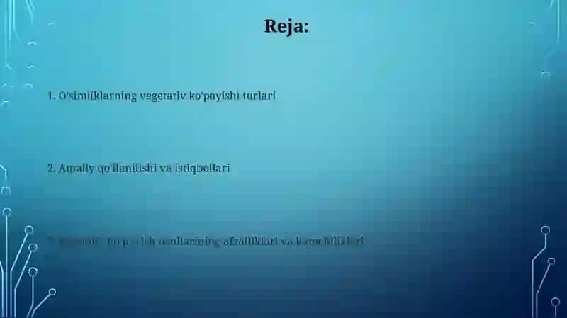 O'simliklarning vegetativ ko'payishi 2