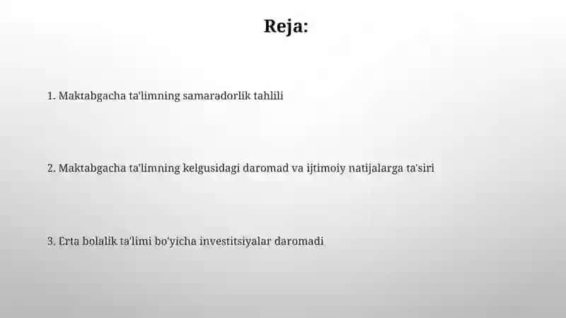 Maktabgacha talim faoliyatini iqtisodoy tahlil qilishning maqsad va vazifalari 2