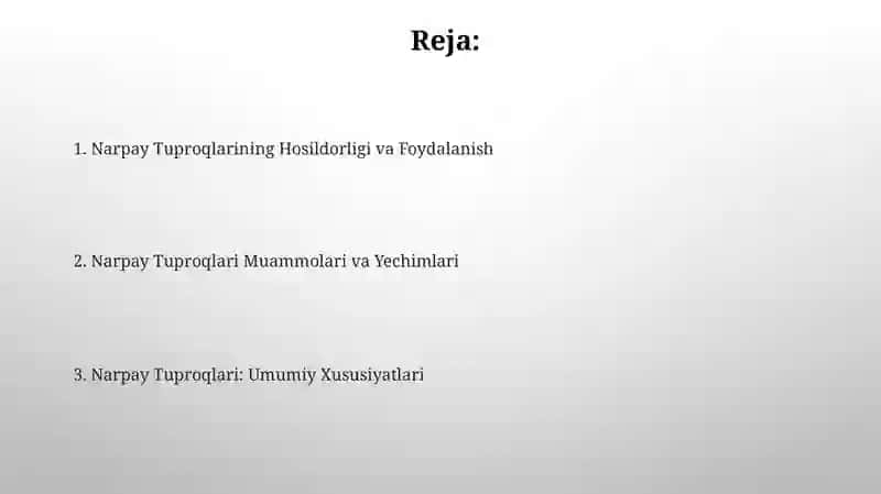 Narpay tuproqlari 2