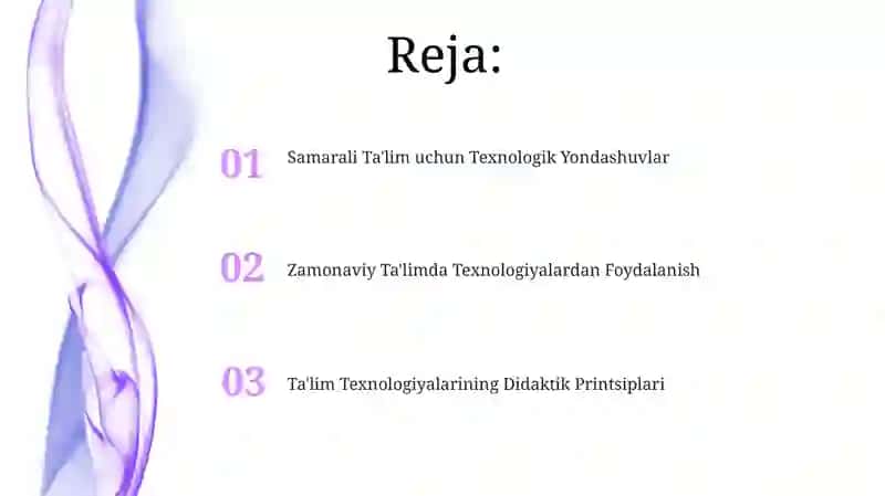 Texnalogiya taʼlimning didaktik tamoyillari 2