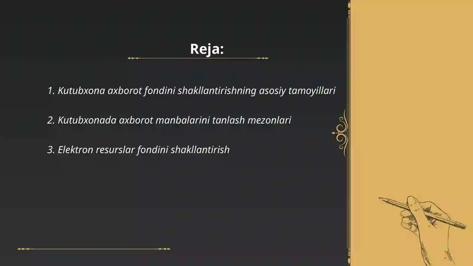 Kutubxona axborot fondini shakllantirish 2