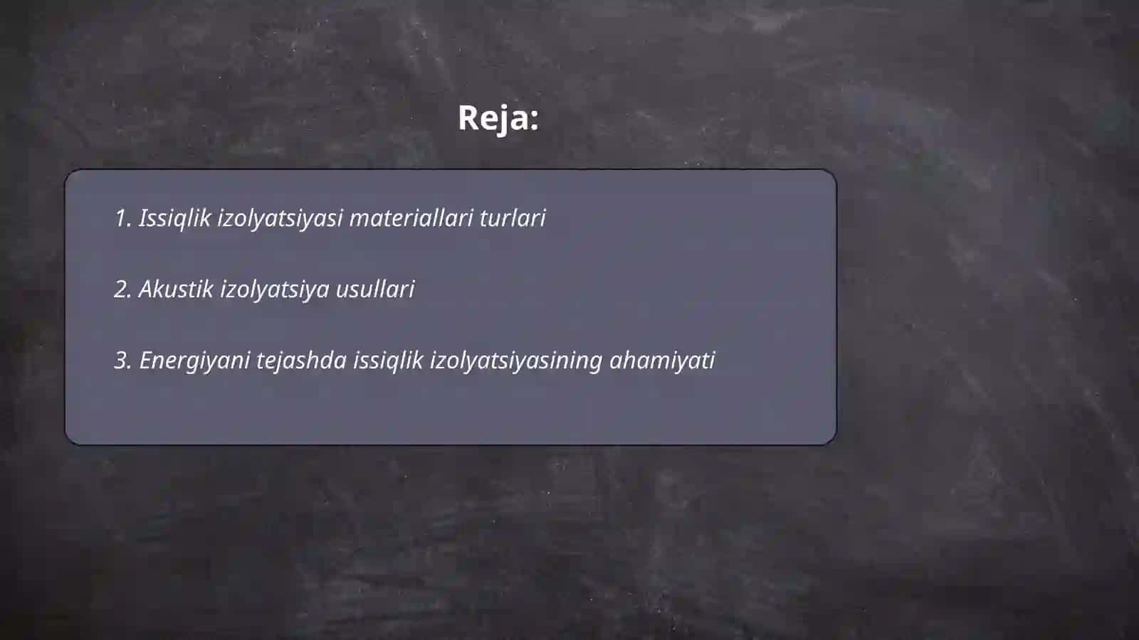 Issiqlik izolyatsiyasi va akustika ashyolari 2