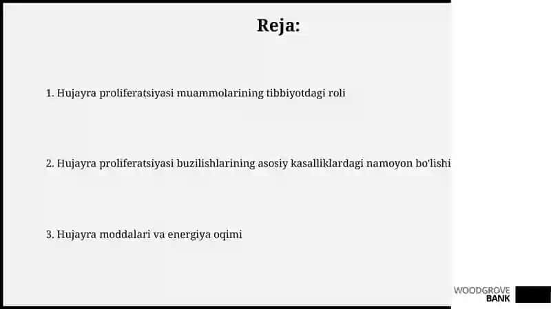 Hujayra moddalari va energiya oqimi 2