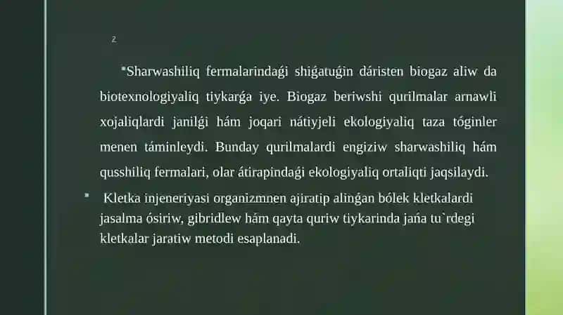 Embrionlardı jınıslıq bahalaw usulları 2