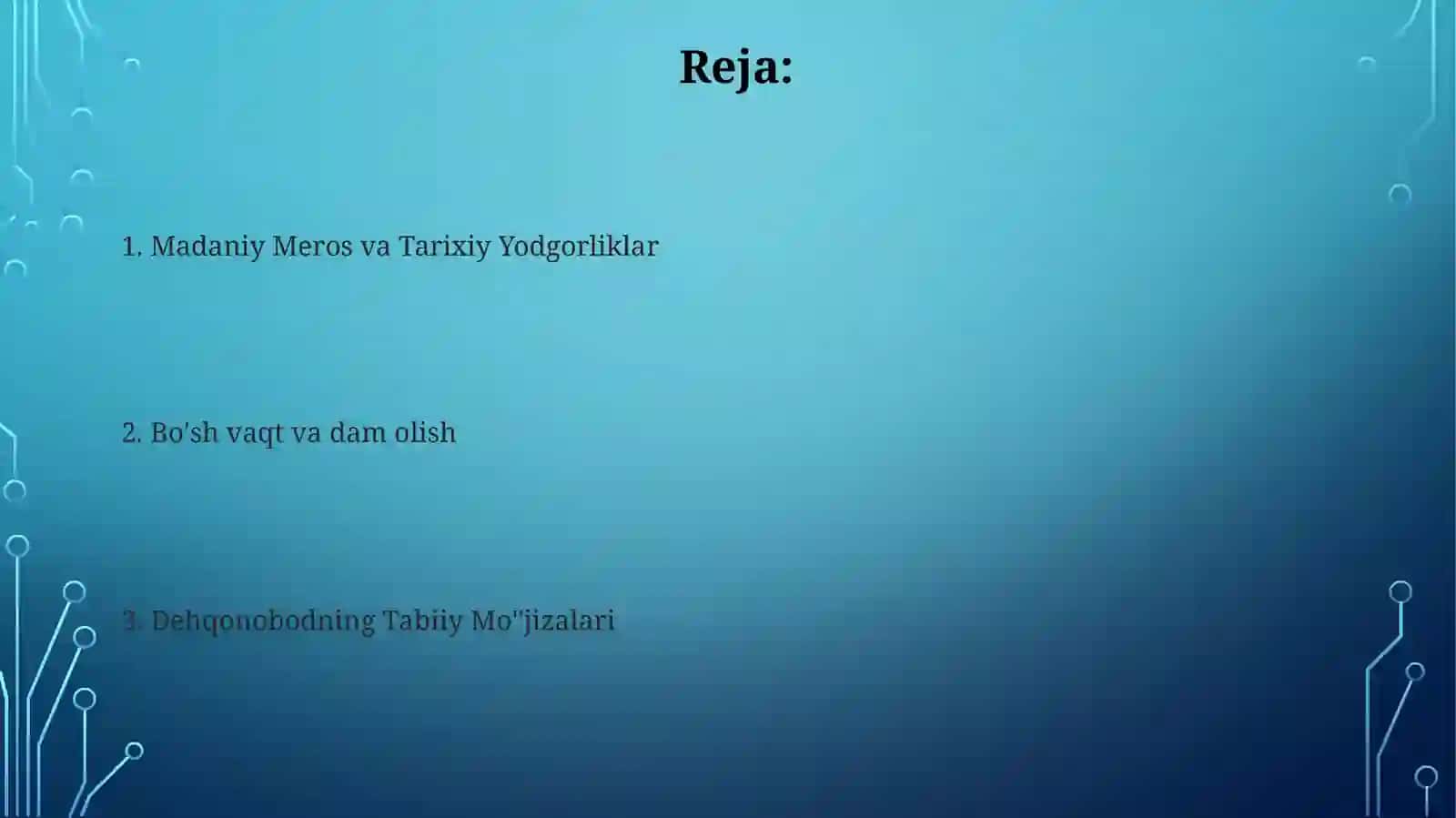 Dehqonobod tuman turizm resurslari 2