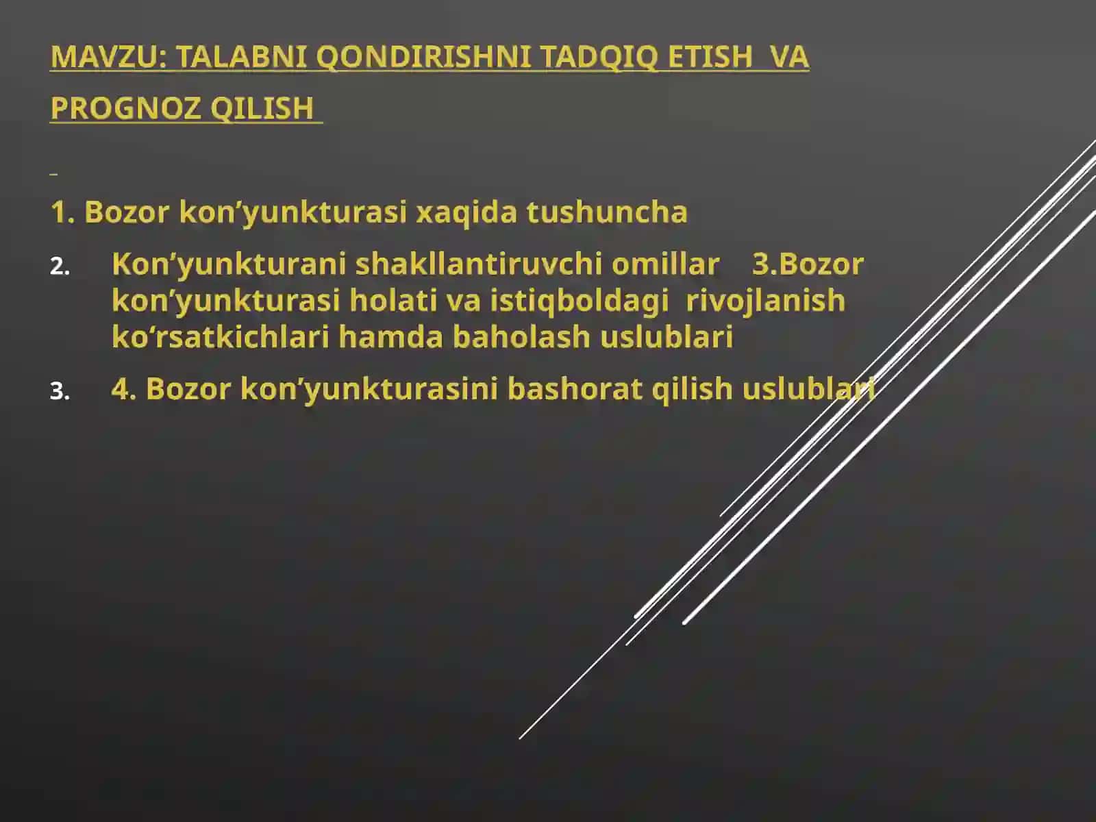 Talabni Qondirishni Tadqiq Etish va Prognoz Qilish 2