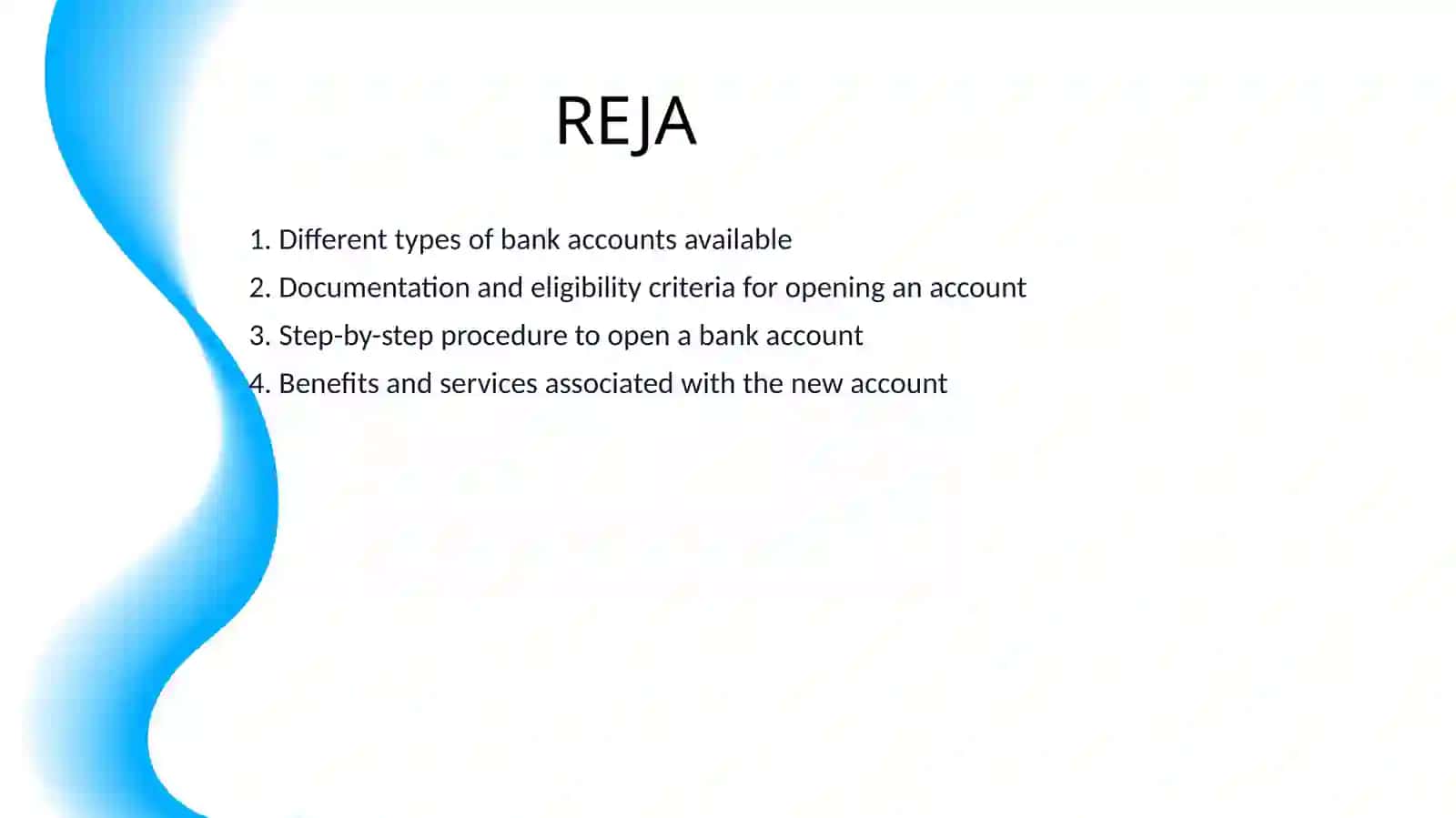 I WOULD LIKE TO OPEN AN ACCOUNT 2
