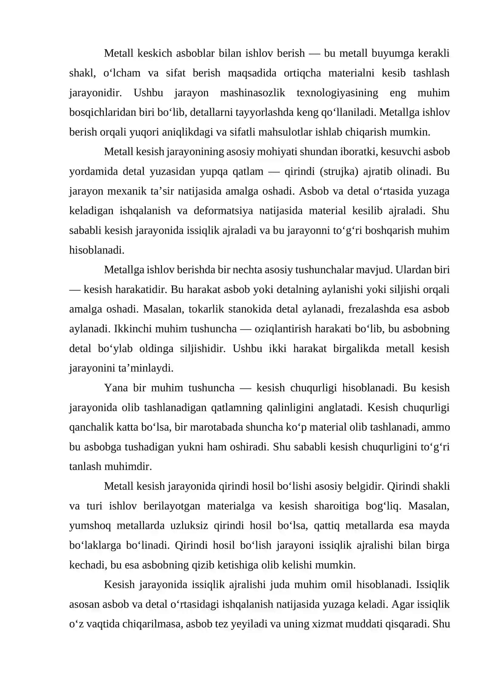 METALL KESKICH ASBOBLAR BILAN ISHLOV BERISH 2