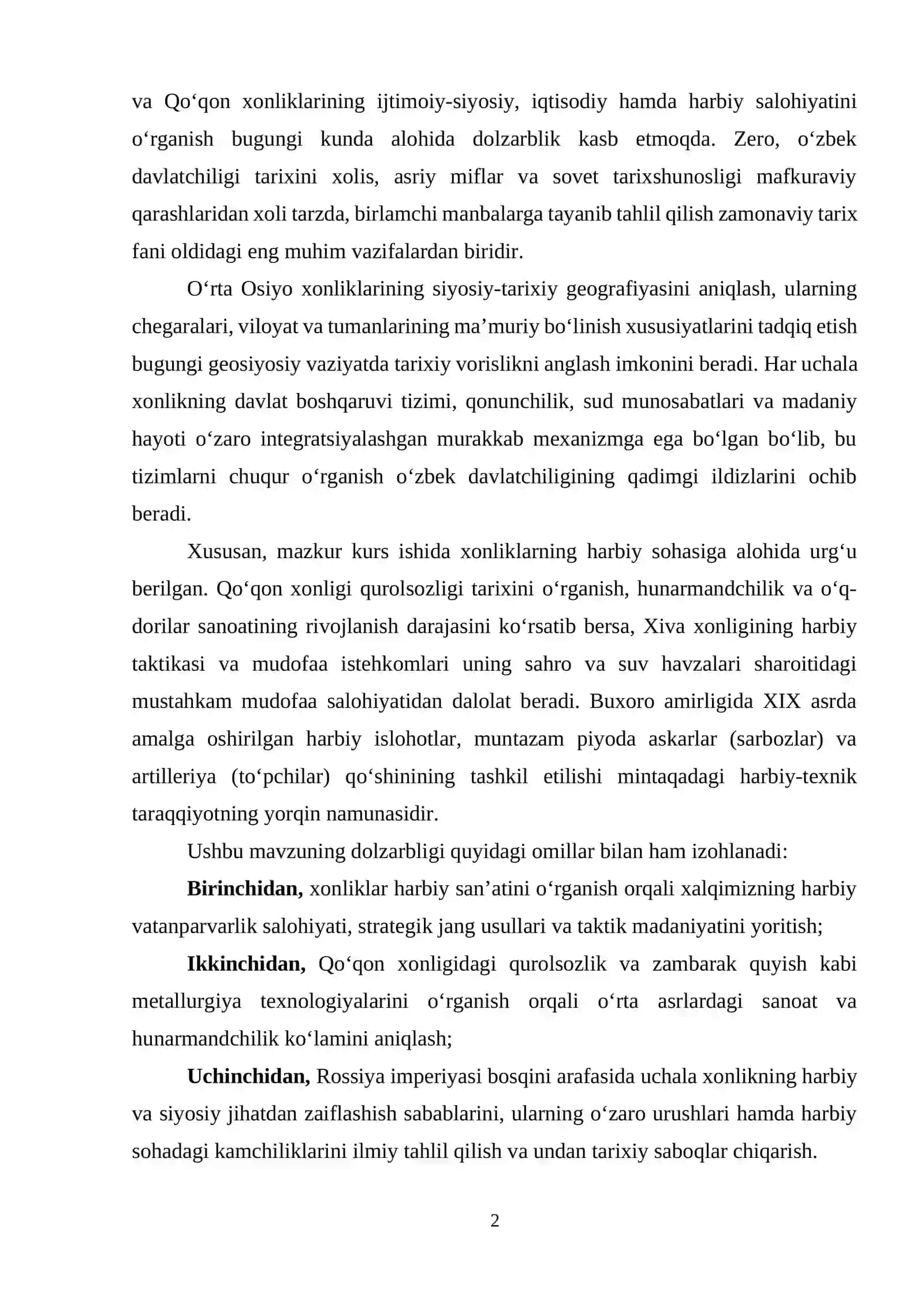 O‘RTA OSIYO XONLIKLARINING TARIXIY GEOGRAFIYASI, BOSHQARUV TIZIMI VA MADANIY HAYOTI 2