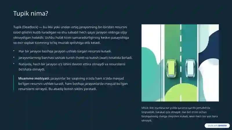 Tupiklar (Deadlock) 2