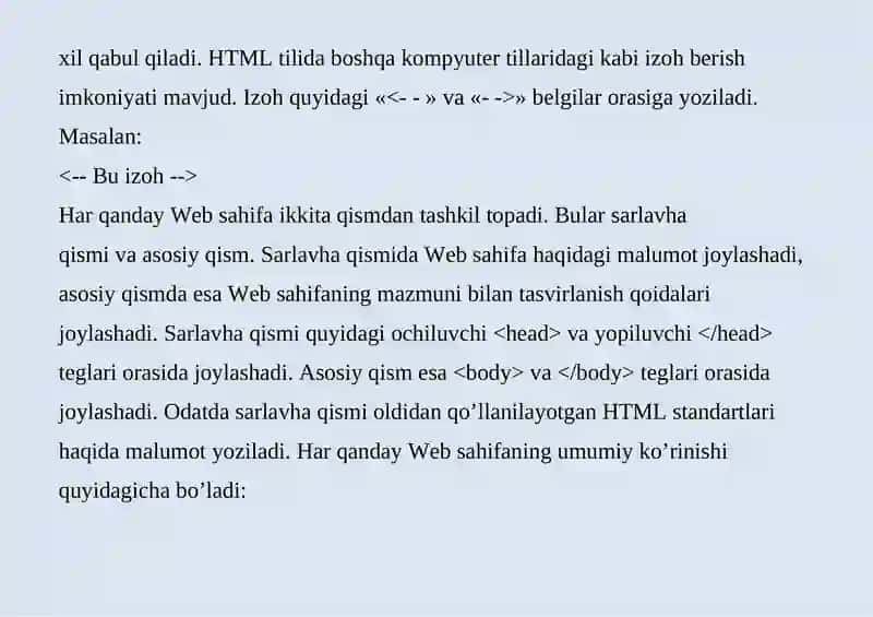 HTML DASTIRIDA “MEN SHIFOKORMAN” PORTFOLIOSINI YARATISH 2