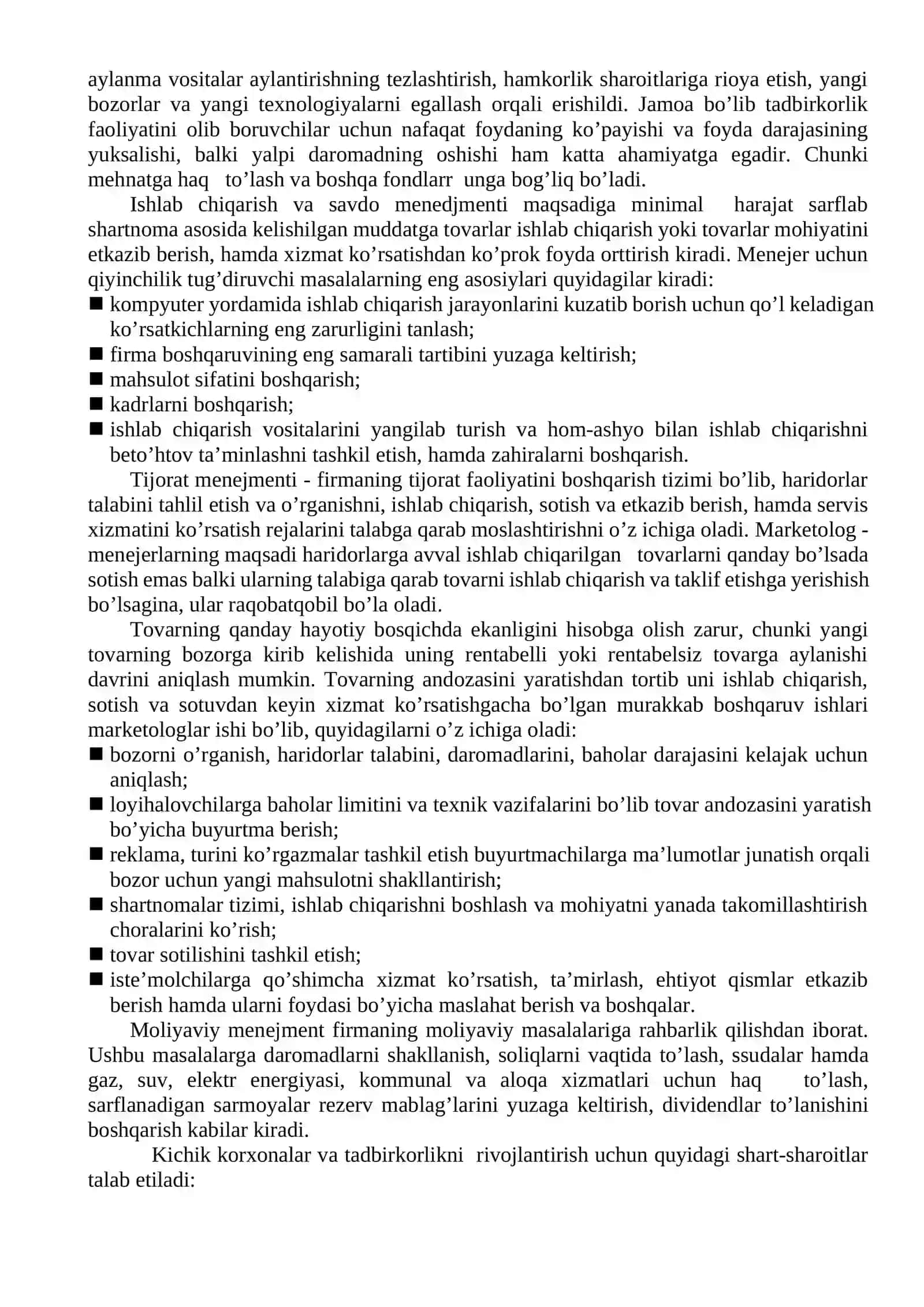 Kichik korxonani muvaffaqiyatli tashkil etishning asоsiy оmillari 2