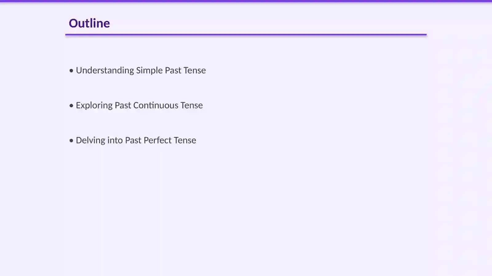 Past tenses 2