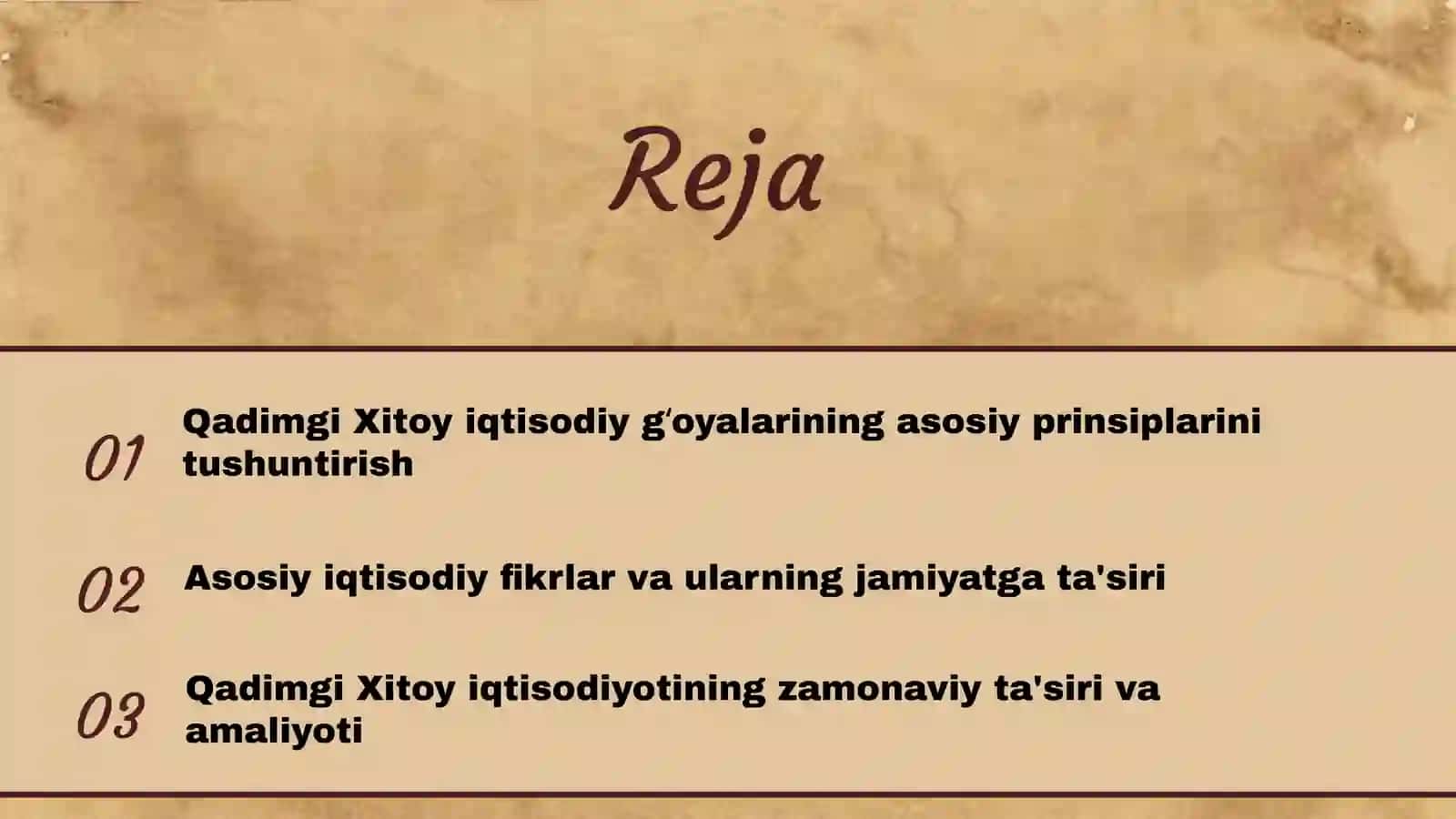 Qadimgi Xitoydagi iqtisodiy gʻoyalar 2