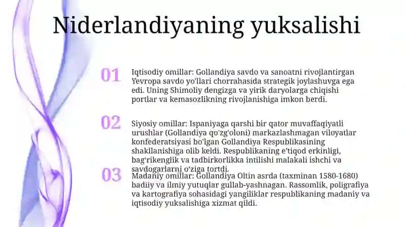 Xvi-Xvii Asrning Birinchi Yarmida Niderlandiya 2