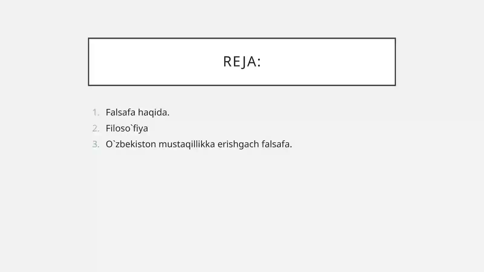 Falsafaning fan va dunyoqarashga doir mohiyati. Bo’lg’usi pedagoglarda fanni o’qitilishining nazariy-amaliy ahamiyati 2