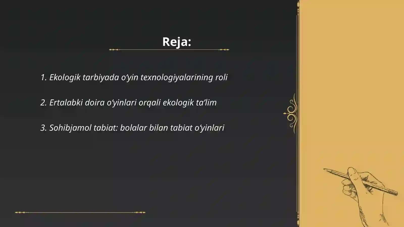 Maktabgacha yoshidagi bolalarni ekalogik tarbiyalashda oʻyin texnologiyalari 2