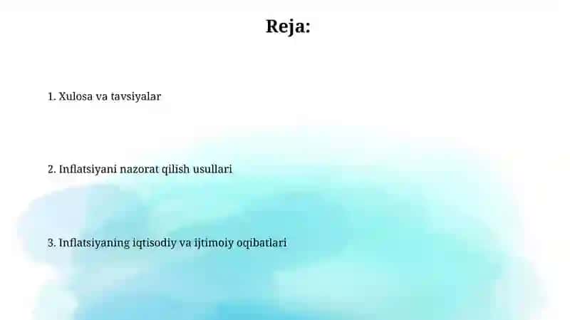 Inflaytsiyaning iqtisodiy ijtimoiy oqibatlari va ularni jilovlash usullari 2