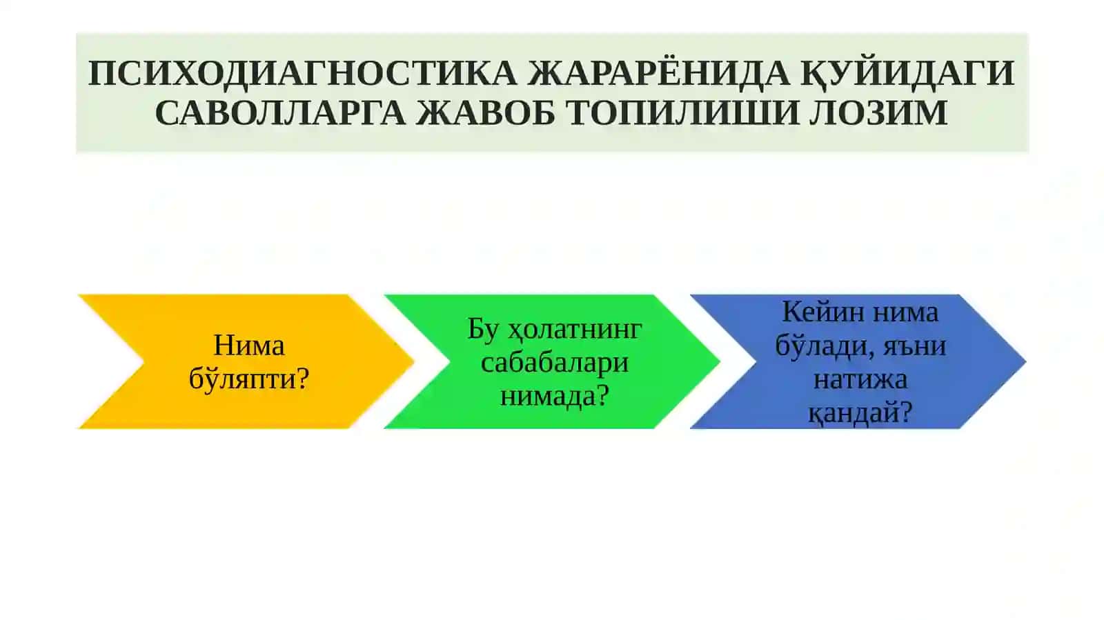 Психологик диагноз ва психологик прогноз психодиагностиканинг асосий йўналиши сифатида 2