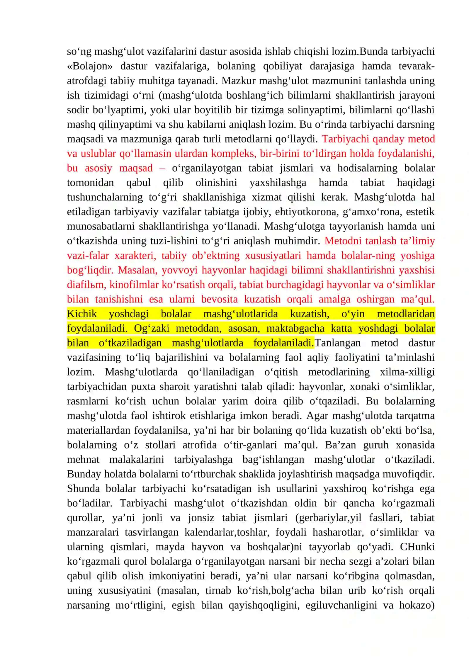 Maktabgacha yoshdagi bolalarni tabiat bilan tanishtirishish shakllari va o‘ziga xosligi 2